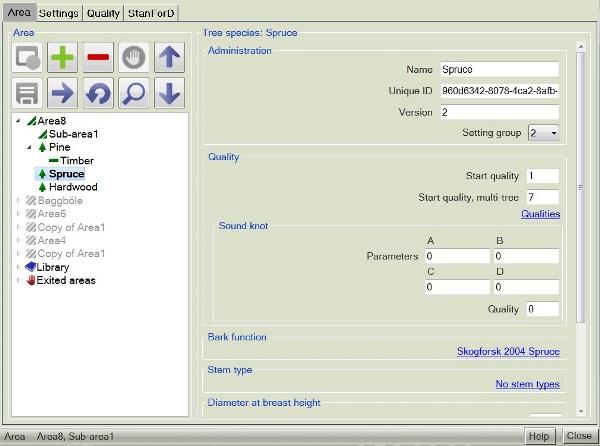 MaxiXplorer Area Management